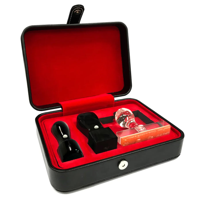 黒オランダ水牛(牛角) 法人設立3点セット (実印18.0mm+角印24.0mm+ゴム印6cm4行)