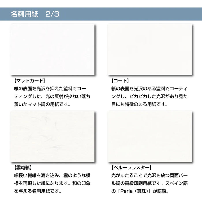 ロゴ名刺 カラー 片面 C横03(明朝体)