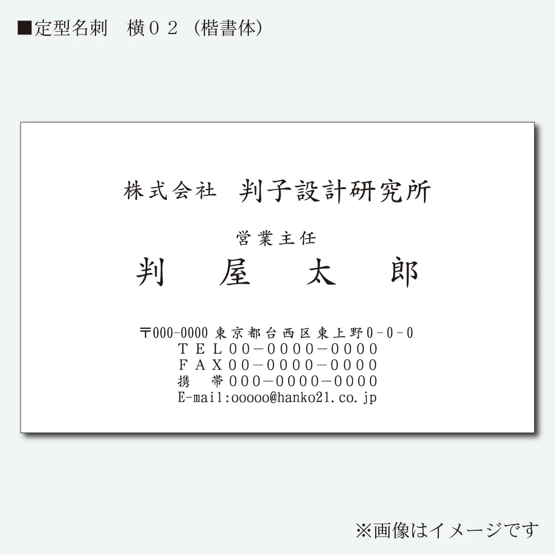【サイン入り、名刺つき】椎乃味醂 語用論 + 多面体、鏡面 セット 定型名刺 モノクロ 片面 横02(楷書体) — はんこ屋さん21公式
